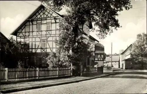 Ak Barchfeld an der Werra Thüringen, Postamt, Fachwerkbau