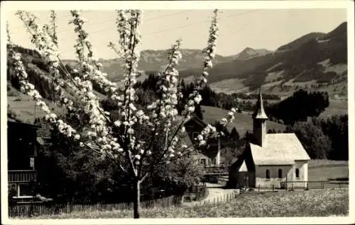 Foto Ak Kornau Oberstdorf, katholische Kapelle St. Fabian und Sebastian