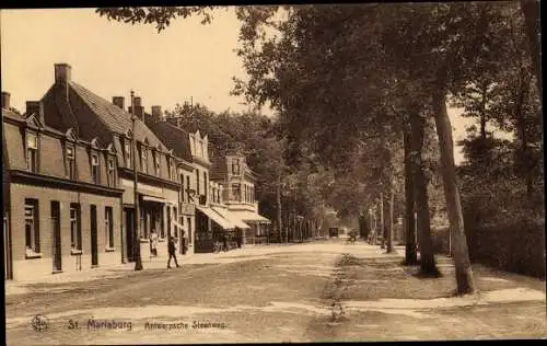 Ak St. Mariaburg Flandern Antwerpen, Antwerpsche Steenweg