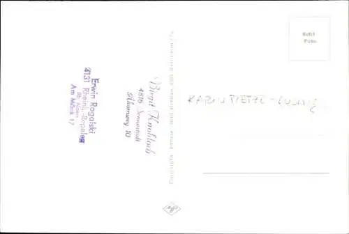 Ak Moderatorin Karin Tietze Ludwig, Portrait, Autogramm