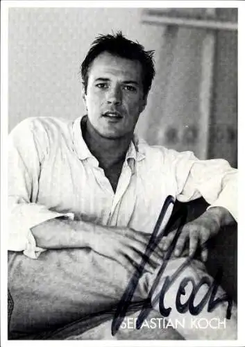 Ak Schauspieler Sebastian Koch, Portrait, Autogramm