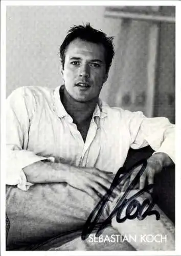 Ak Schauspieler Sebastian Koch, Portrait, Autogramm