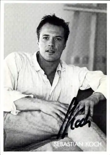 Ak Schauspieler Sebastian Koch, Portrait, Autogramm