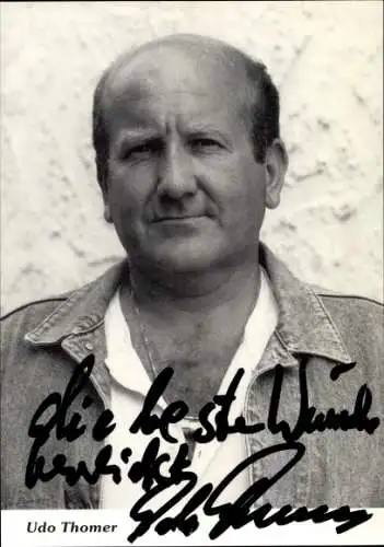 Ak Schauspieler Udo Thomer, Portrait, Autogramm