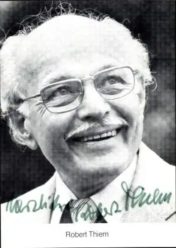 Ak Schauspieler Robert Thiem, Portrait, Autogramm