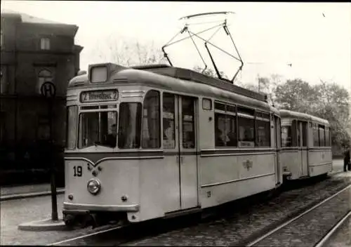 Ak Gera in Thüringen, Am Theater, Straßenbahn, Tw 19 Typ ET 57 Bj 1958, VEB Waggonbau Gotha