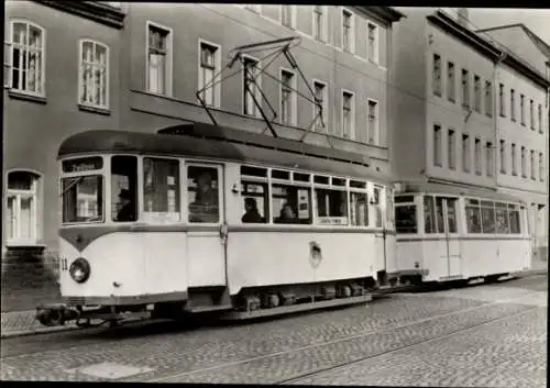 Ak Gera in Thüringen, Zwötzener Straße, Straßenbahn, Tw 11 Serie 10-13 Bj 1928 MAN