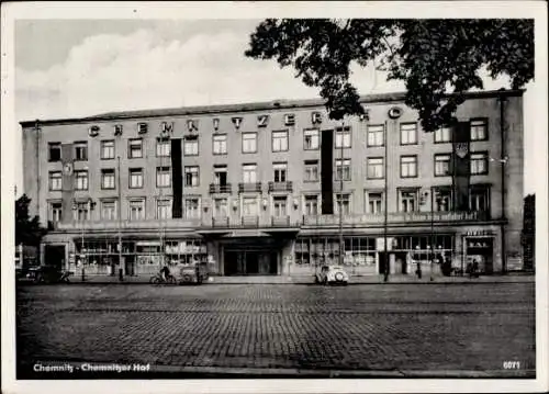 Ak Chemnitz in Sachsen, Chemnitzer Hof, Banner, FDJ