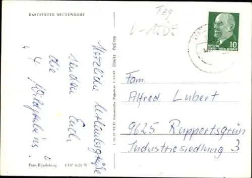 Ak Michendorf in der Mark, Raststätte, Omnibus, Autos