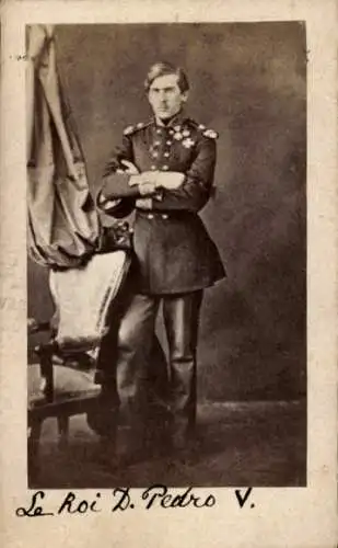 CdV Don Pedro V, König Peter V von Portugal, Portrait