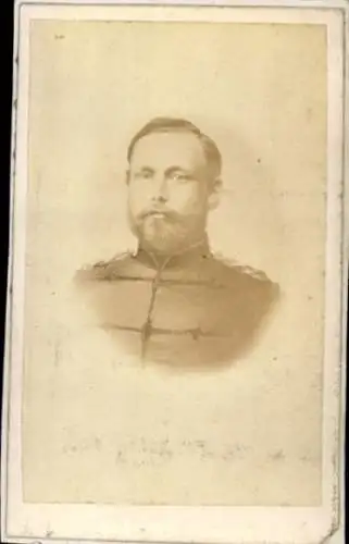 CdV Adel Niederlande, Mann in Uniform, Portrait