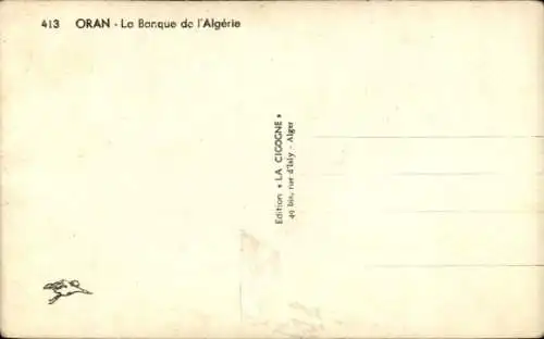 Ak Oran Algeria, The Bank of Algeria