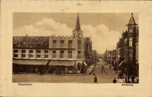 Ak Haarlem Nordholland Niederlande, Kruisweg, Hotel