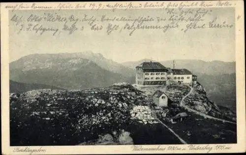 Ak Ramsau im Berchtesgadener Land Oberbayern, Watzmannhaus, Münchnerhaus am Watzmann