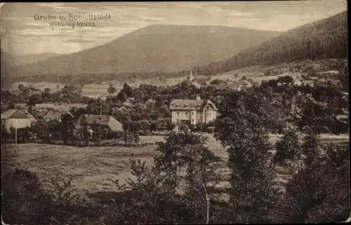 Ak Fouchy Grube im Weilertal Elsass Bas Rhin, Gesamtansicht, Weltkrieg 1914/15