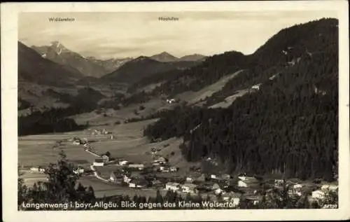 Ak Langenwang Fischen im Allgäu Schwaben, kleine Walsertal, Widderstein, Hochifen