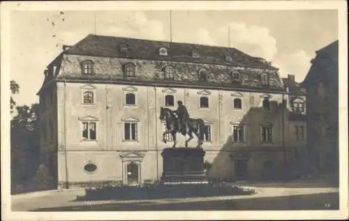 Ak Weimar in Thüringen, Bibliothek, Denkmal