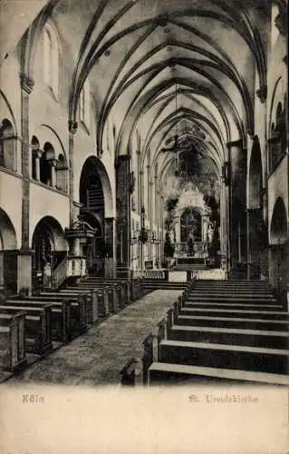 Ak Köln am Rhein, St. Ursulakirche, Innenraum