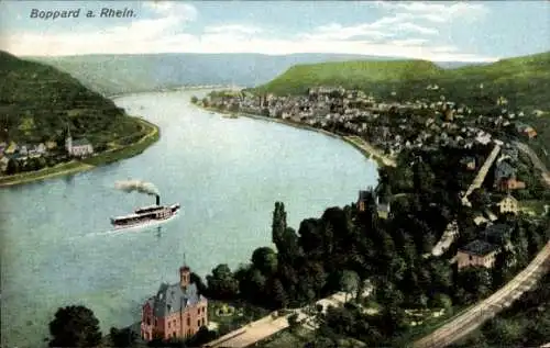 Ak Boppard am Rhein, Panorama