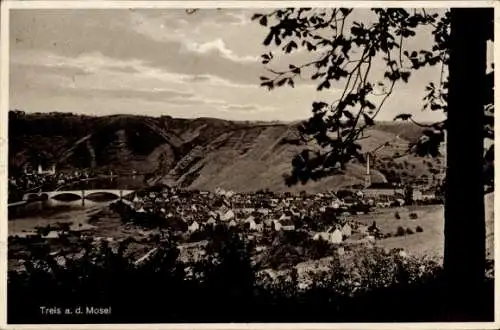 Ak Treis an der Mosel, Gesamtansicht