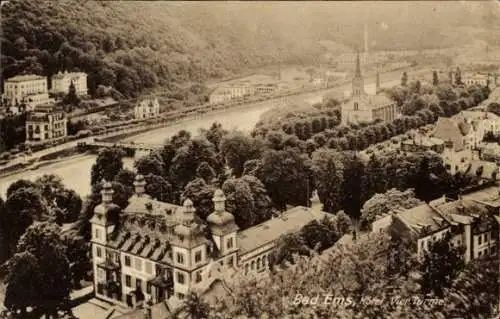 Ak Bad Ems an der Lahn, Hotel Vier Türme