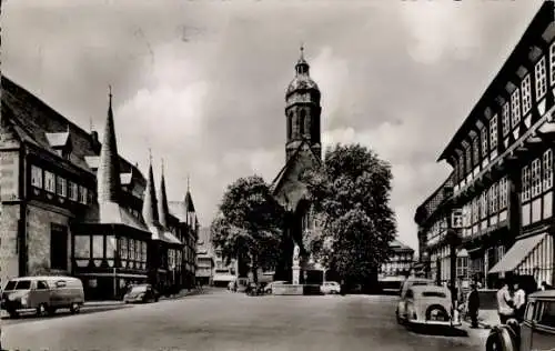 Ak Einbeck in Niedersachsen, Markt, Rathaus, Marktkirche