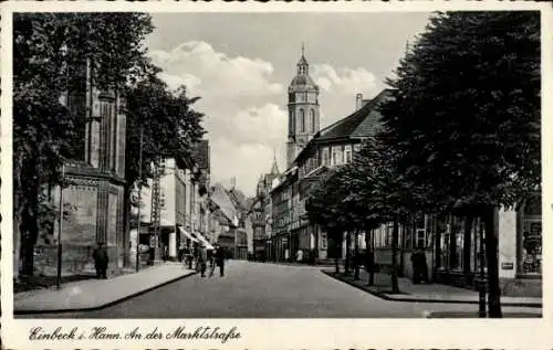 Ak Einbeck in Niedersachsen, Marktstraße