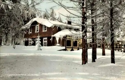 Ak Sankt Andreasberg Braunlage im Oberharz, Schullandheim Sonnenberg, Winter