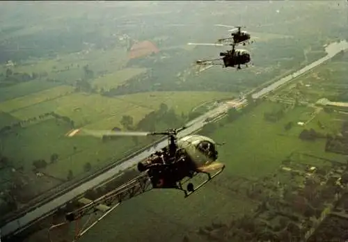 Ak Alouette II SA 3130, Hubschrauber des Belgischen Militärs