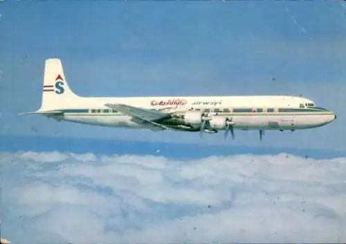 Ak Niederländisches Passagierflugzeug Schreiner Airways, DC-7