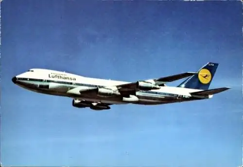 Ak Deutsches Passagierflugzeug, Boeing B 747 D Jumbo Jet, Lufthansa