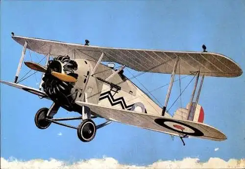 Ak Britisches Militärflugzeug, G4 Doppeldecker, 1927