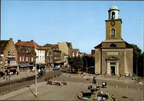 Ak Husum in Nordfriesland, Markt, Tine, Marienkirche