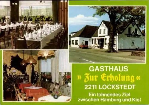 Ak Lockstedt in Holstein, Gasthaus zur Erholung, Gastraum