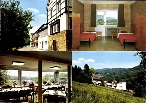 Ak Overath im Bergischen Land, Schullandheim Kiefhaus, Außenansichten, Innenräume