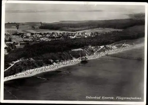 Ak Ostseebad Koserow auf Usedom, Luftbild, Panorama