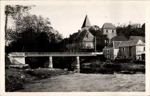 Ak Tourtoirac Dordogne, Brücke, Abtei