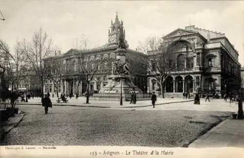 Ak Avignon-Vaucluse, Theater, Rathaus