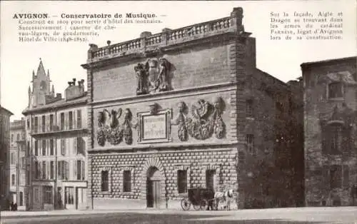 Ak Avignon-Vaucluse, Konservatorium für Musik