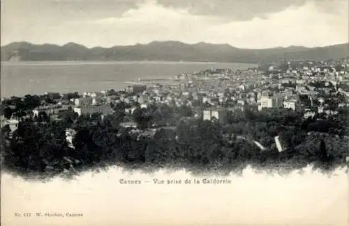 Ak Cannes Alpes Maritimes, Ansicht aus Kalifornien