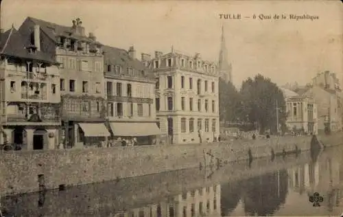 Ak Tulle Corrèze, Quai de la Republique