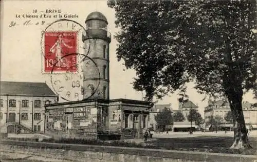 Ak Brive la Gaillarde Corrèze, Chateau d'eau, Guierle