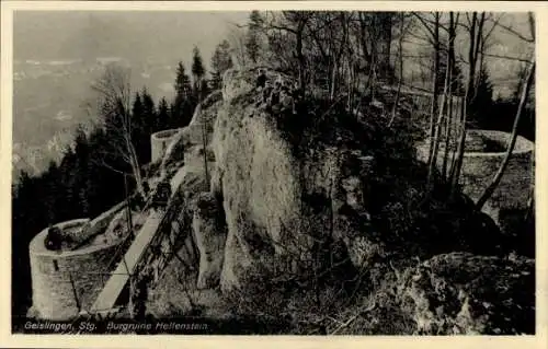 Ak Geislingen an der Steige, Burgruine Helfenstein