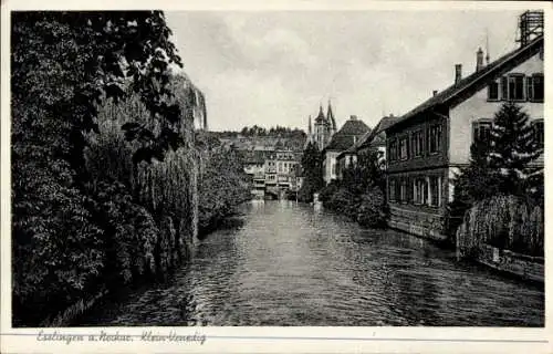 Ak Esslingen am Neckar, Klein Venedig, Teilansicht der Stadt