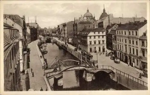 Ak Berlin Mitte, Jungfernbrücke, Friedrichsgracht