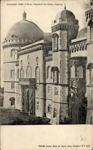 Ak Sintra Cintra Portugal, Entrada para o Real Palacio da Pena