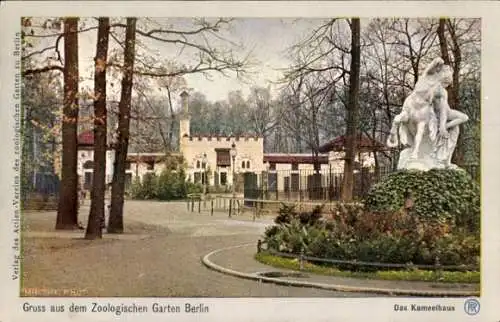 Ak Berlin Tiergarten, Zoologischer Garten, Kamelhaus