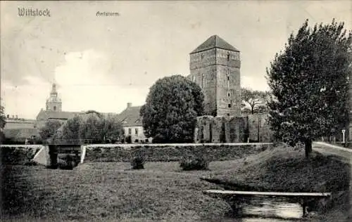 Ak Wittstock Dosse in der Prignitz, Amtsturm