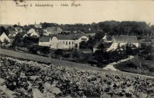 Ak Naundorf Schmiedeberg Dippoldiswalde im Erzgebirge, Teilansicht