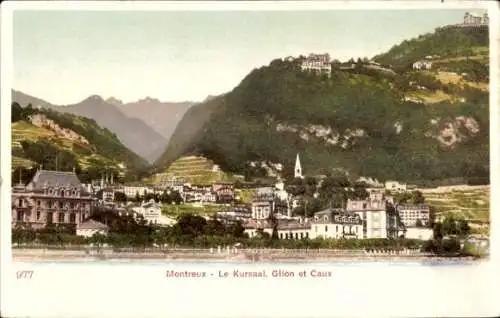 Ak Montreux Kt Waadt, Kursaal, Glion, Caux